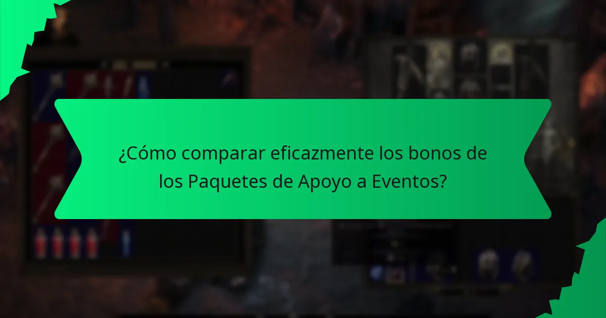 ¿Cuál es la importancia de la rareza en los bonos de los Paquetes de Apoyo a Eventos?