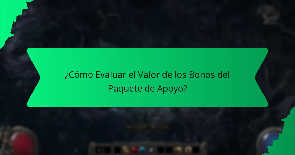 ¿Cómo se Define la Rareza para los Bonos del Paquete de Apoyo?