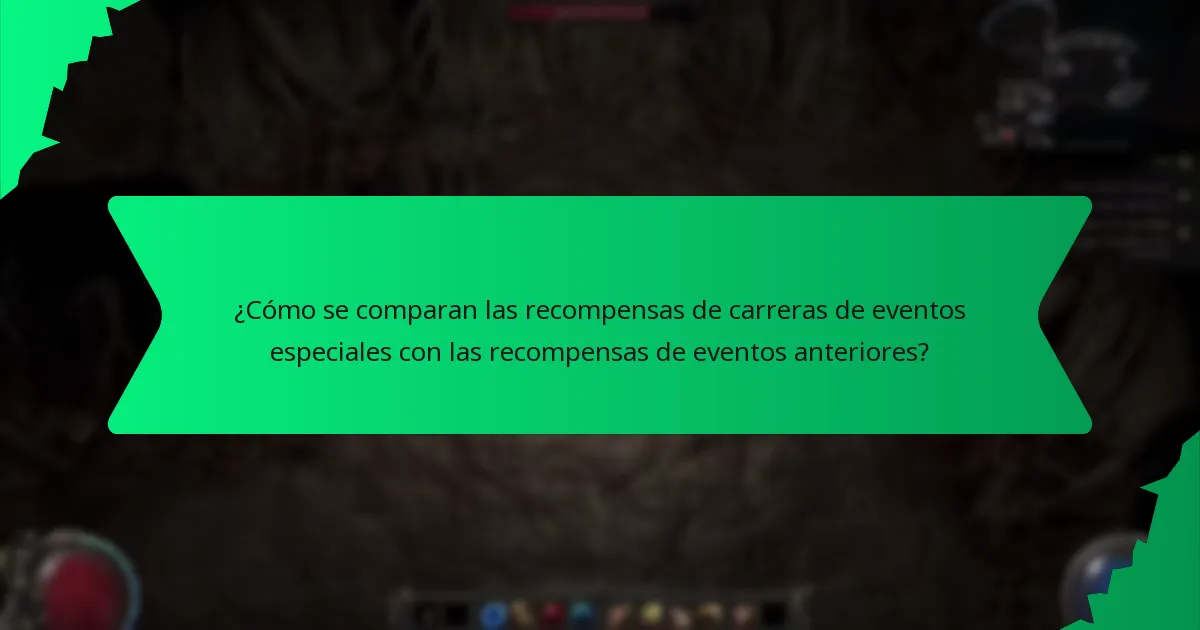 ¿Cómo se determina la rareza de las recompensas de carreras de eventos especiales?