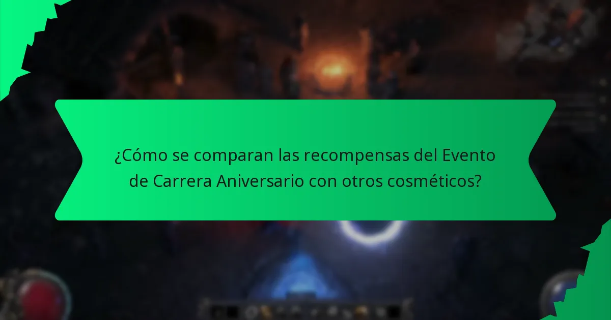 ¿Cómo se determina la rareza de las recompensas del Evento de Carrera Aniversario?