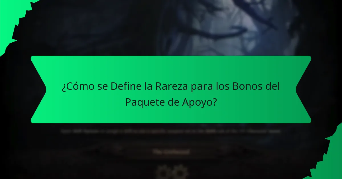 ¿Qué Variaciones de Color Existen para los Bonos del Paquete de Apoyo?
