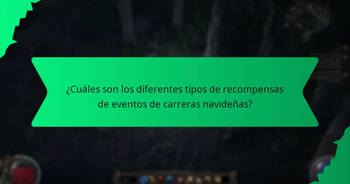 ¿Qué esquemas de color se utilizan para las recompensas de eventos de carreras navideñas?