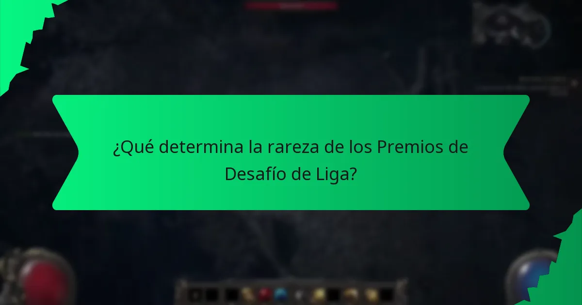 ¿Cómo indica el color el valor en los Premios de Desafío de Liga?