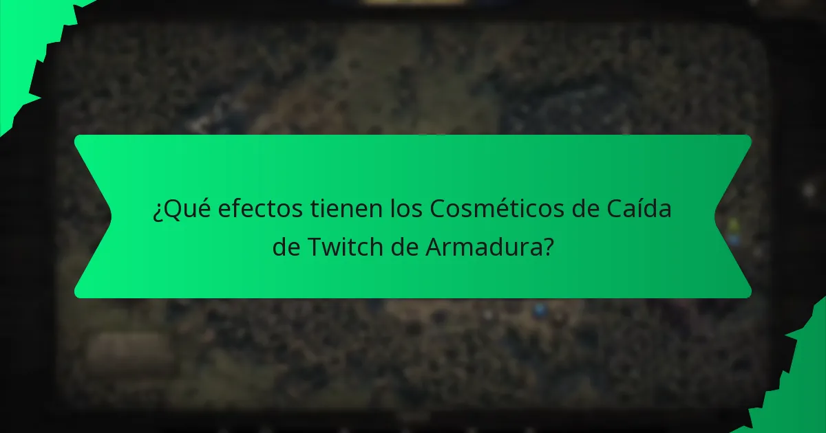 ¿Qué variaciones de color están disponibles para las Caídas de Twitch de Armadura?