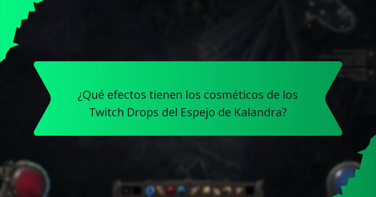 ¿Qué variaciones de color están disponibles para los cosméticos de los Twitch Drops del Espejo de Kalandra?