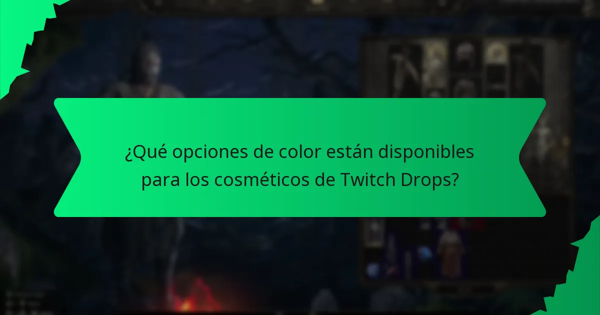 ¿Qué efectos tienen los cosméticos de Twitch Drops en el juego?